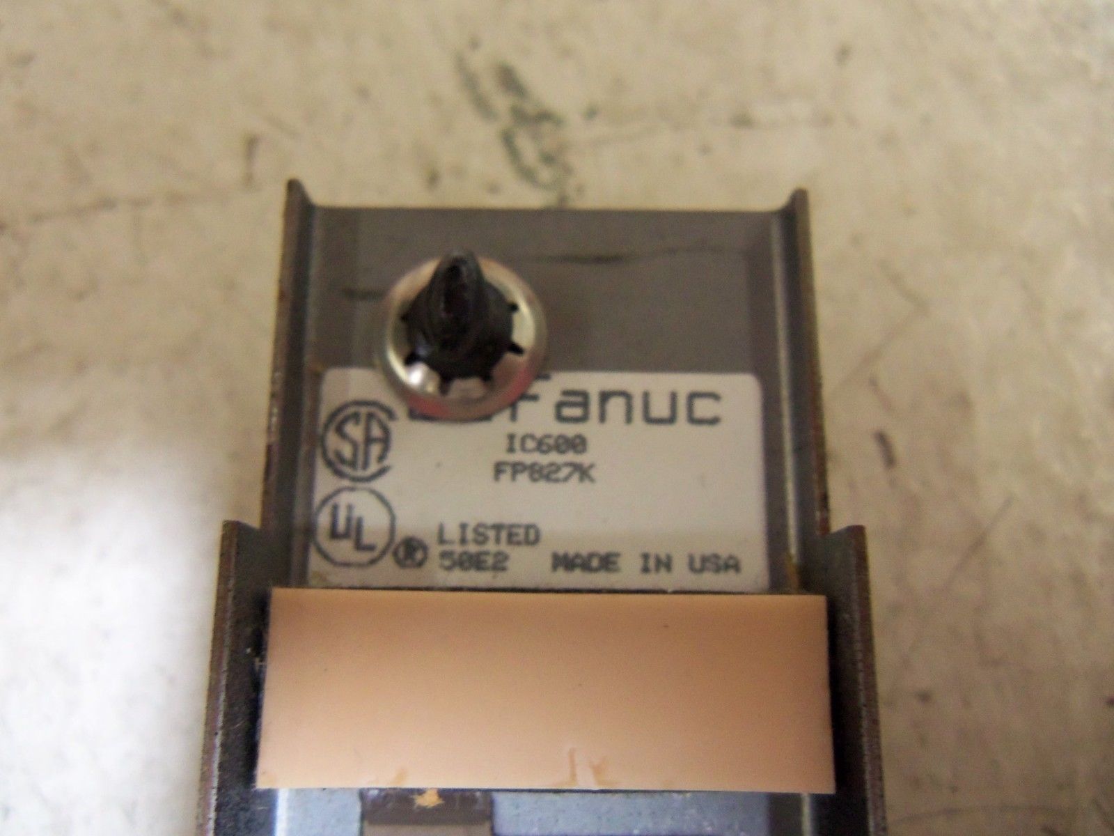 GE FANUC IC600FP827K FACEPLATE UNMP