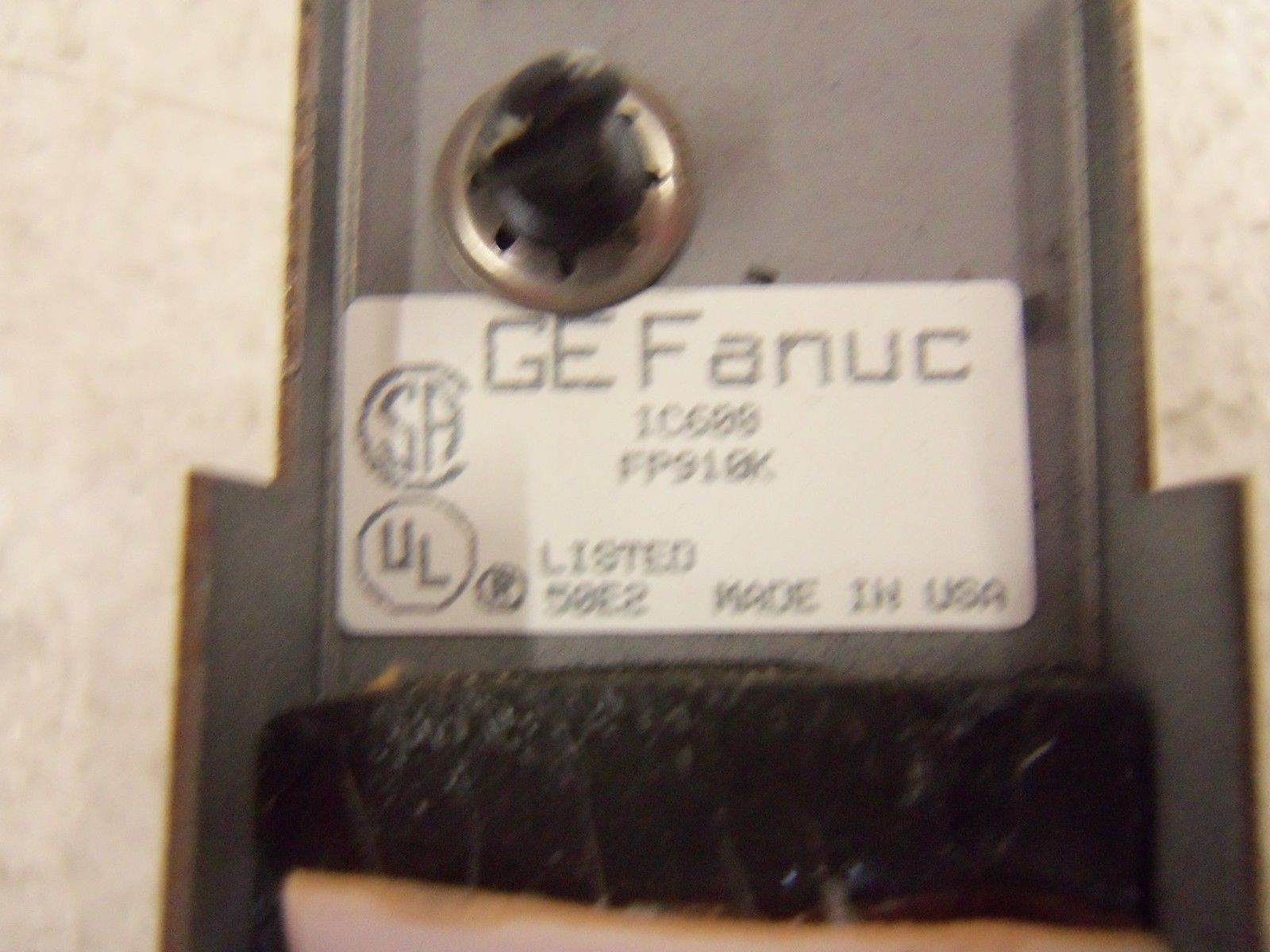 GE FANUC IC600FP910K FACEPLATE UNMP