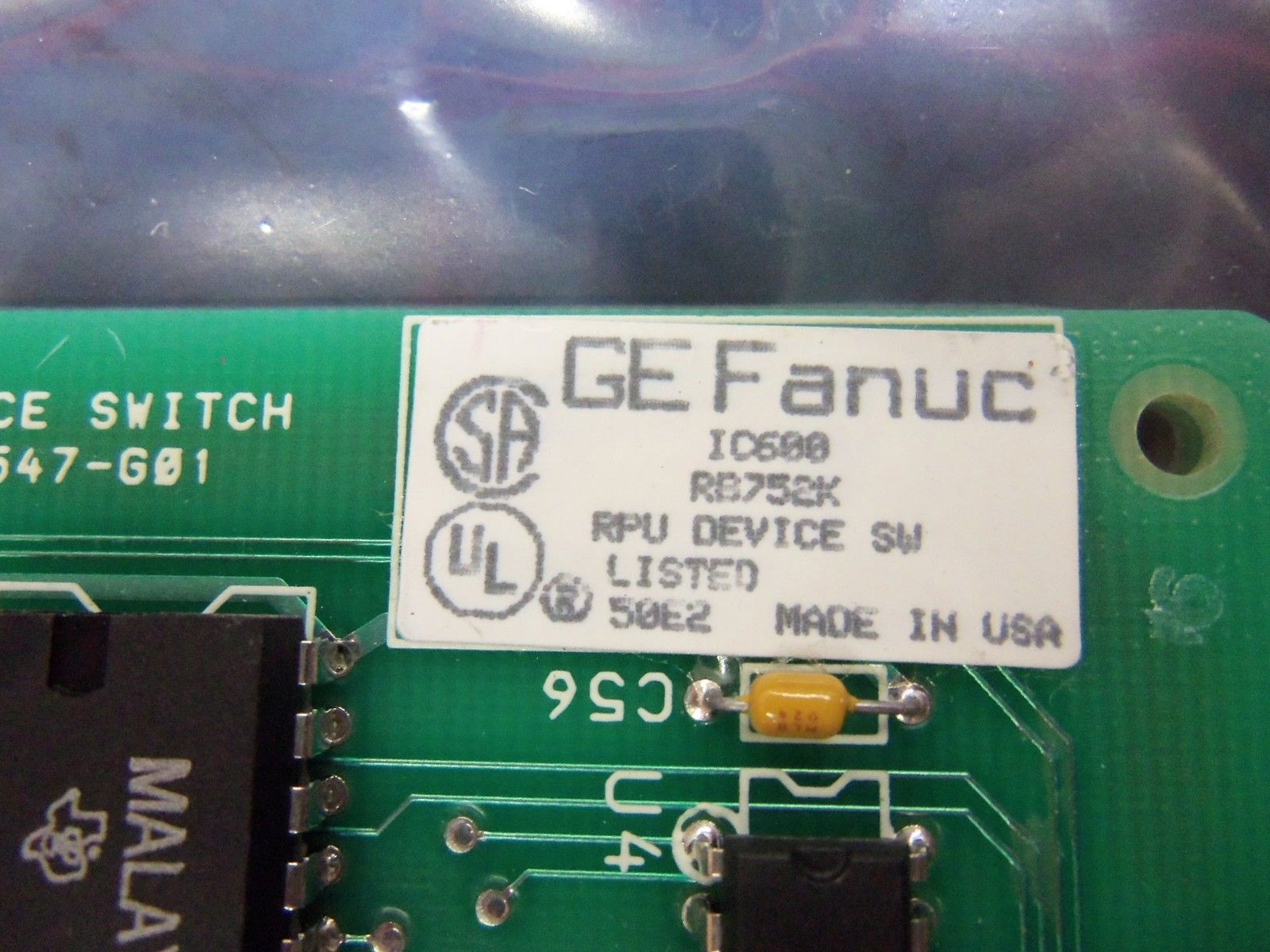 GE FANUC IC600RB752K SWITCH MODULE NSMP