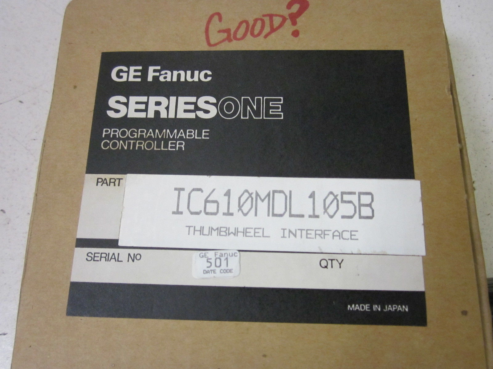 GE FANUC IC610MDL105A NSMP