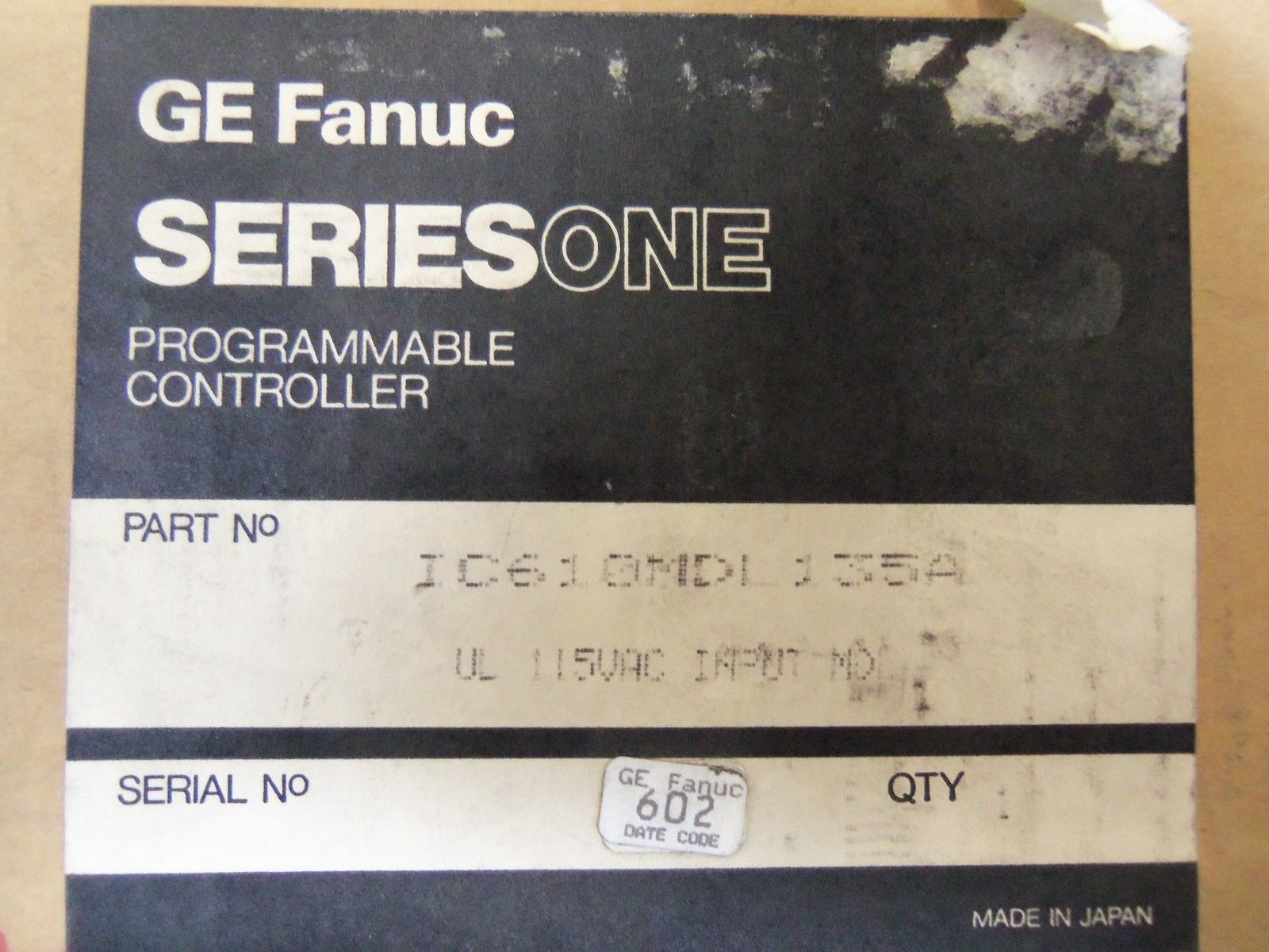 GE FANUC IC610MDL135A *NEW IN BOX*
