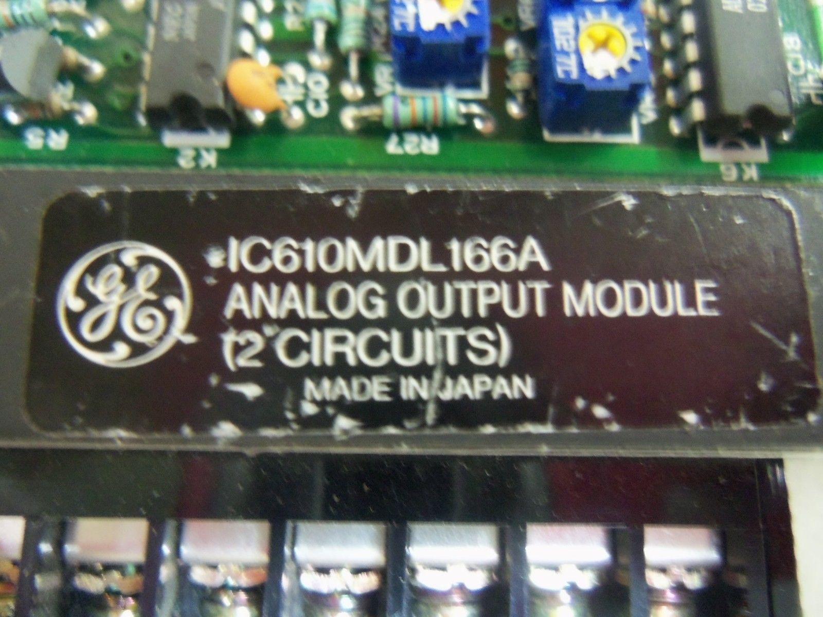 GE FANUC SERIES ONE IC610MDL166A OUTPUT MODULE UNMP