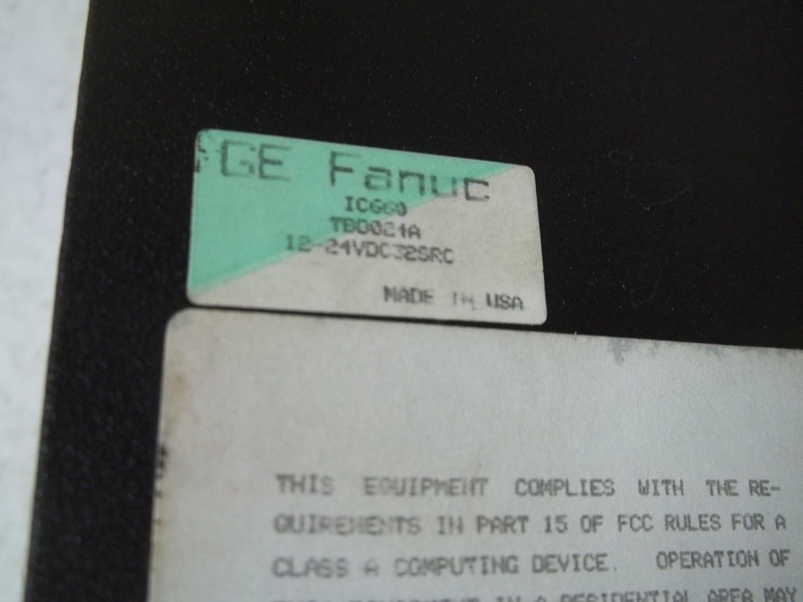 GE FANUC IC660TBD021A 12/24VDC 32SRC UNMP