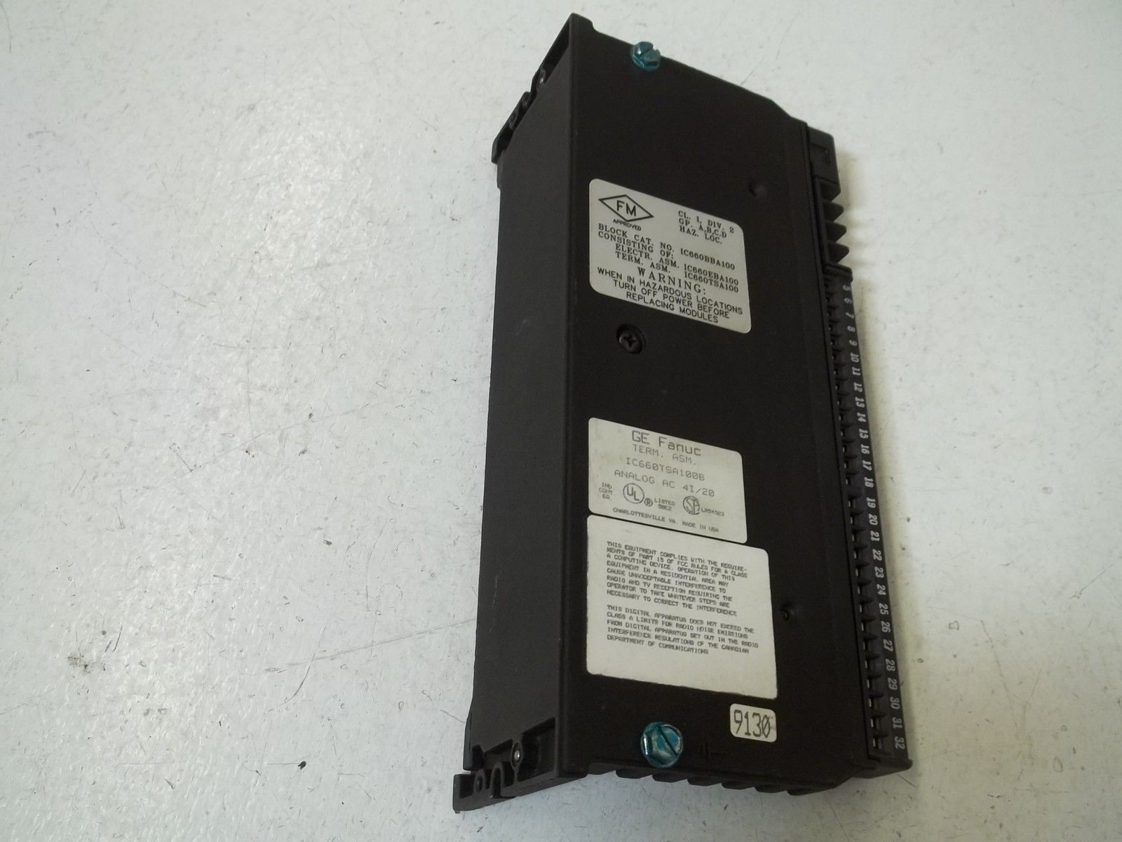 GE FANUC IC660TSA100B ANALOG AC 4I/20 UNMP