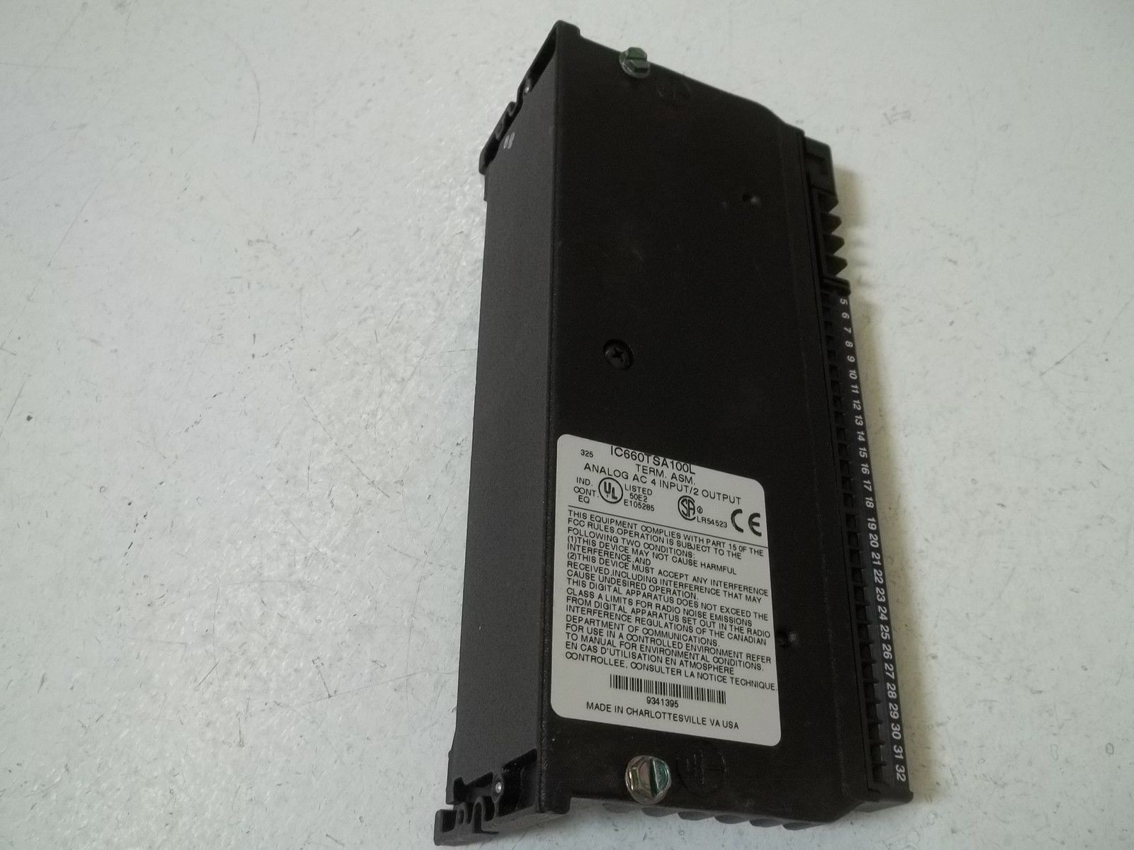 GE FANUC IC660TSA100L TERM. ASM. ANALOG AC 4 INPUT/2 OUTPUT UNMP