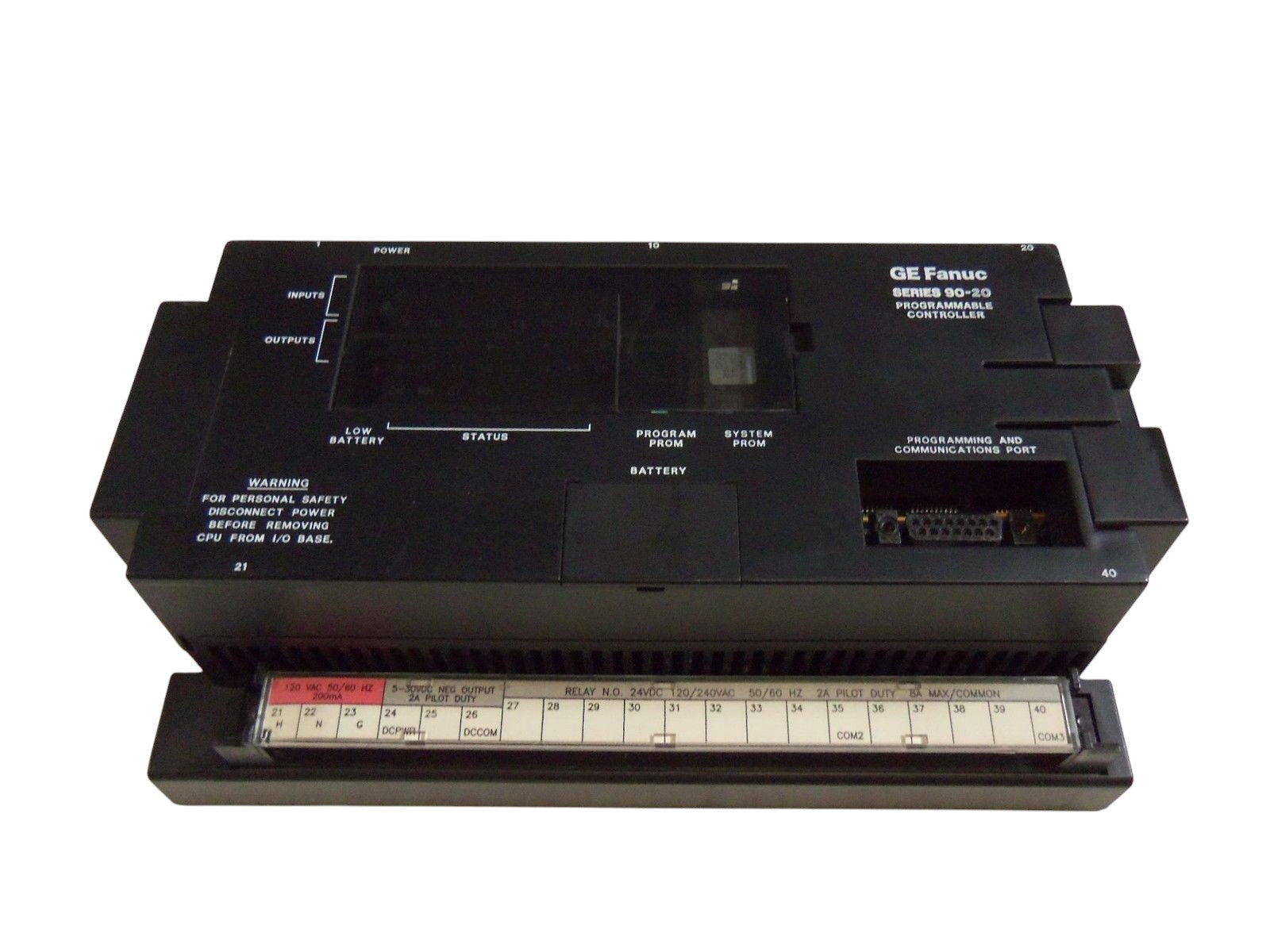 GE FANUC IC692CPU211B PROGRAMMABLE CONTROLLER IC692MDR541B UNMP