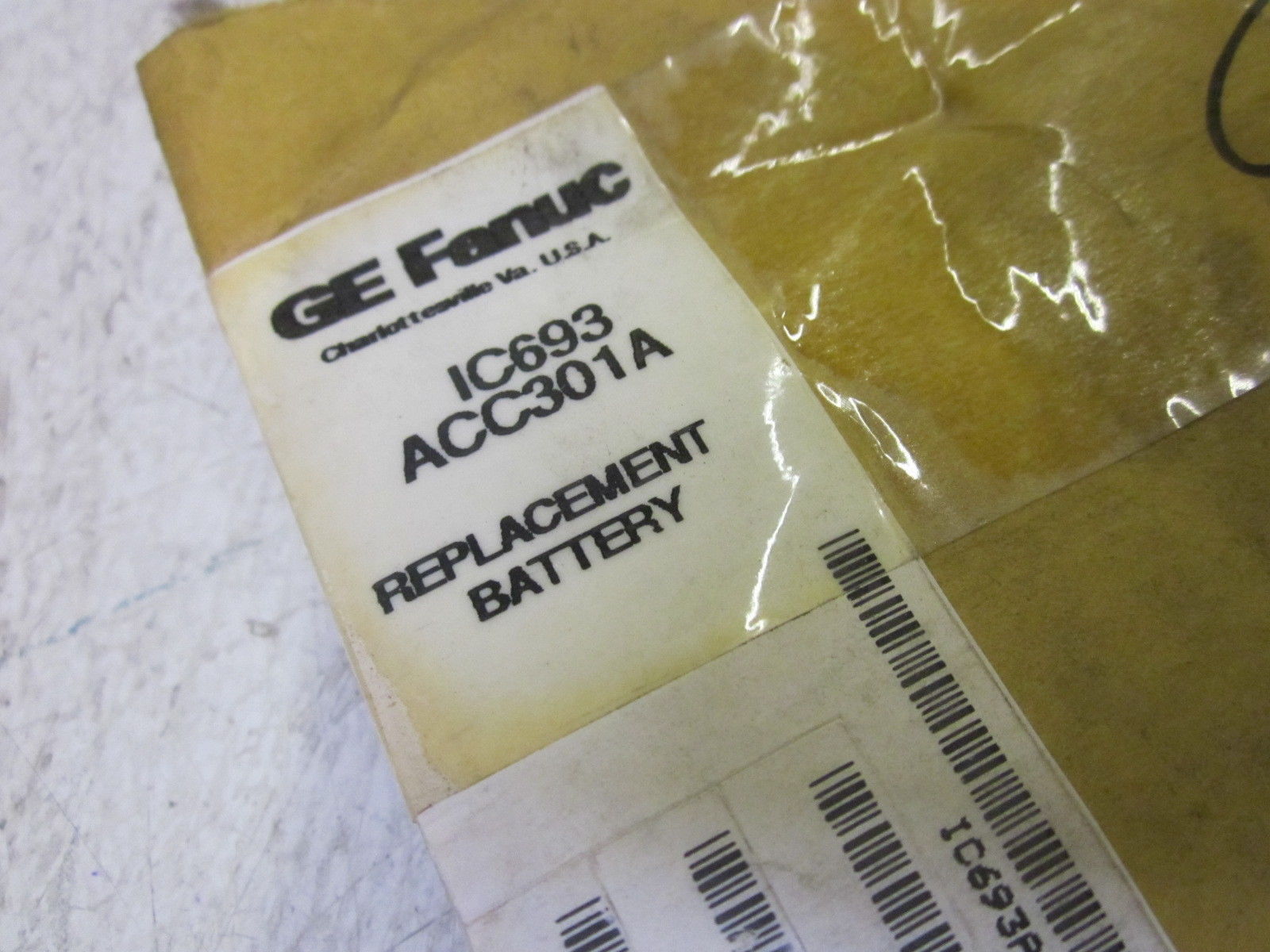 GE FANUC IC693ACC301A REPLACEMENT BATTERY NSMP