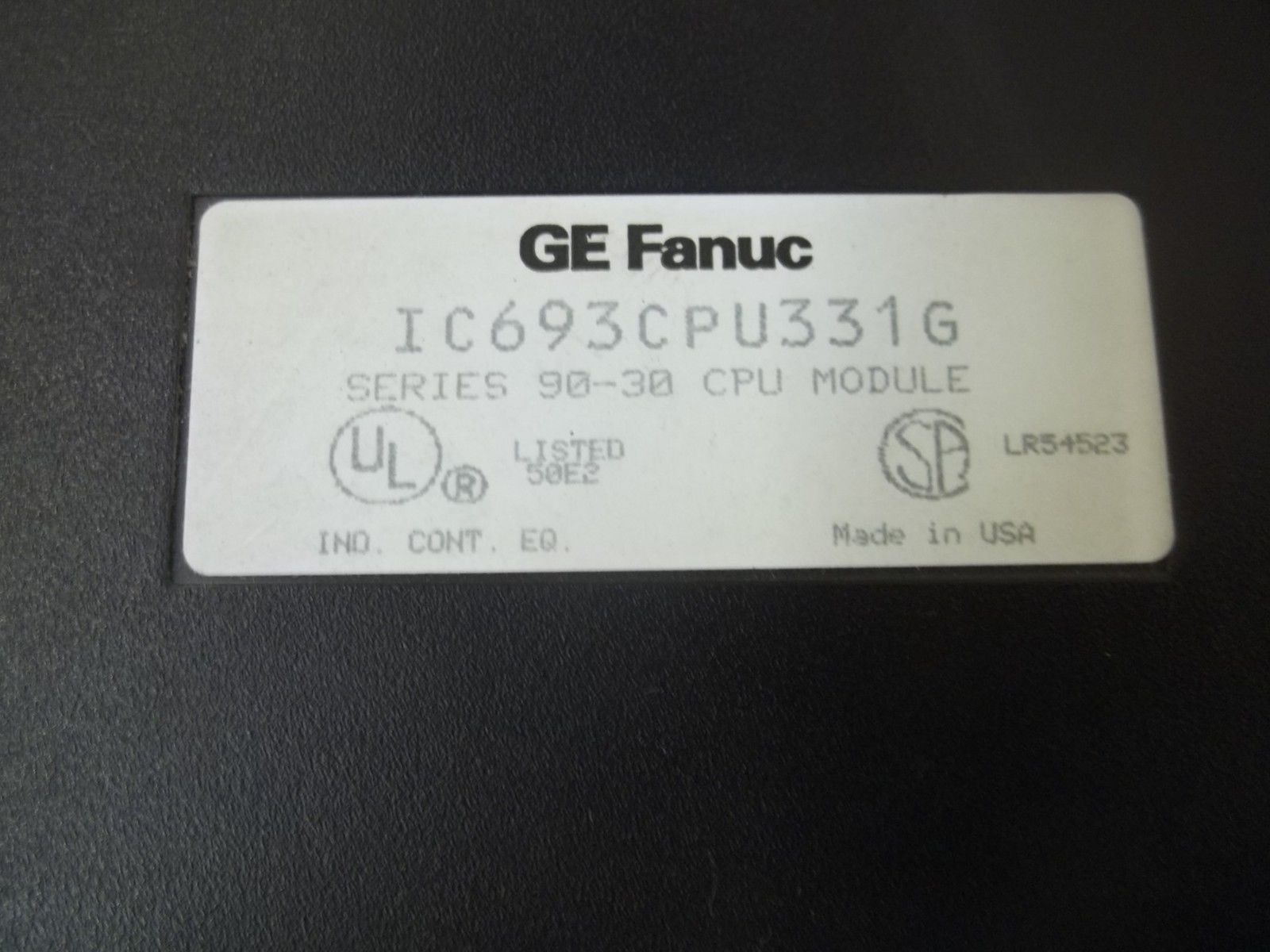 GE FANUC IC693CPU331G SERIES 90-30 CPU MODULE (AS PICTURED)UNMP