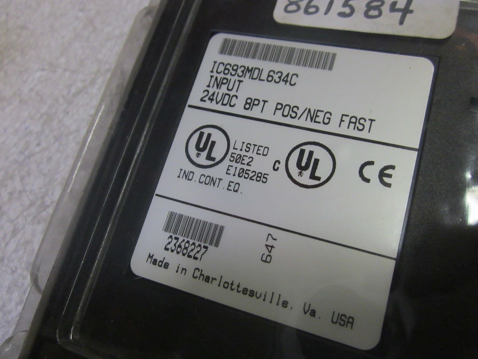 GE FANUC IC693MDL634C INPUT 24VDC 8PT POS/NEG NSMP
