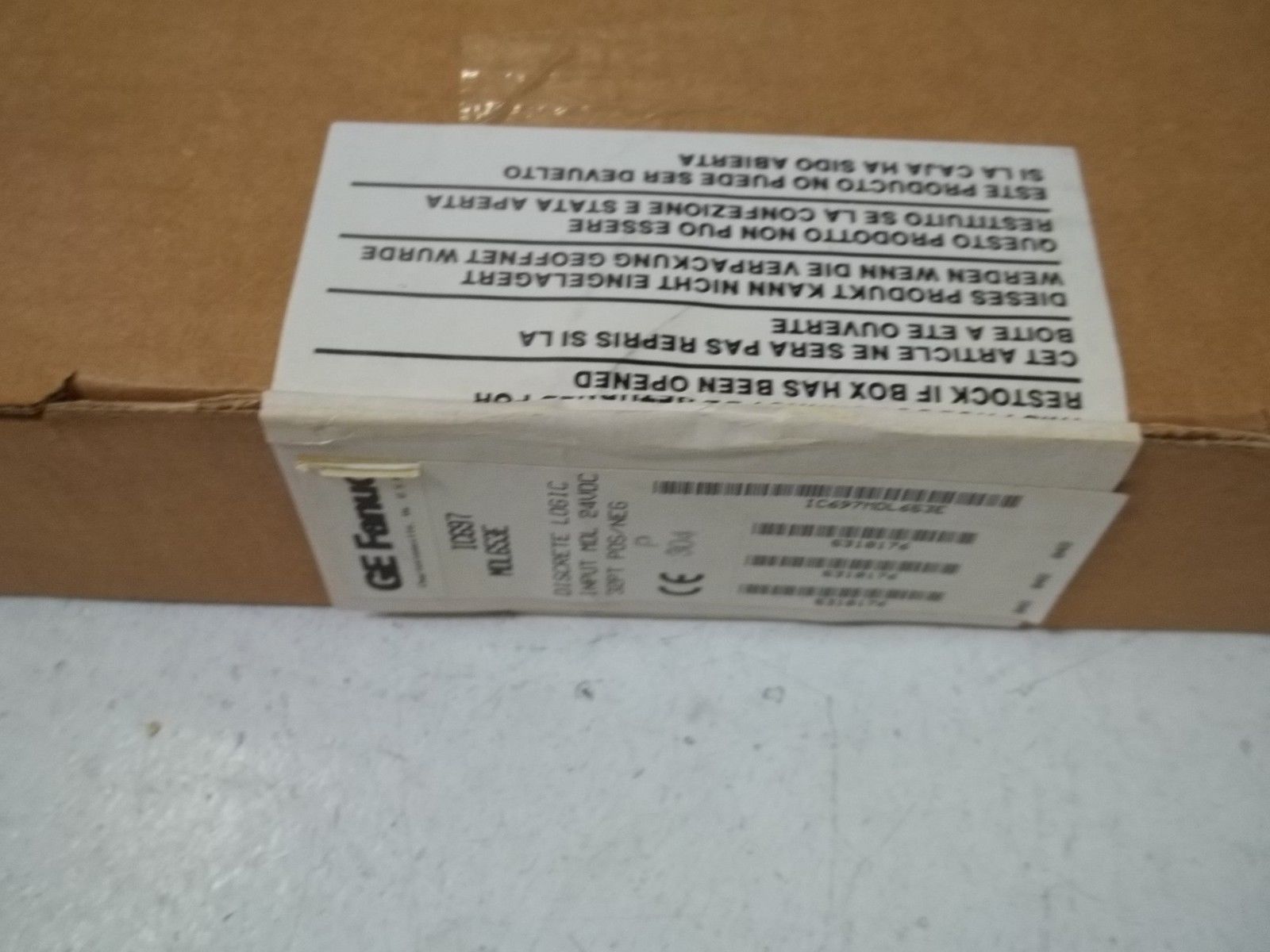 GE FANUC IC697MDL653E INPUT MODULE 24VDC 32PT POS/NEG NSFS