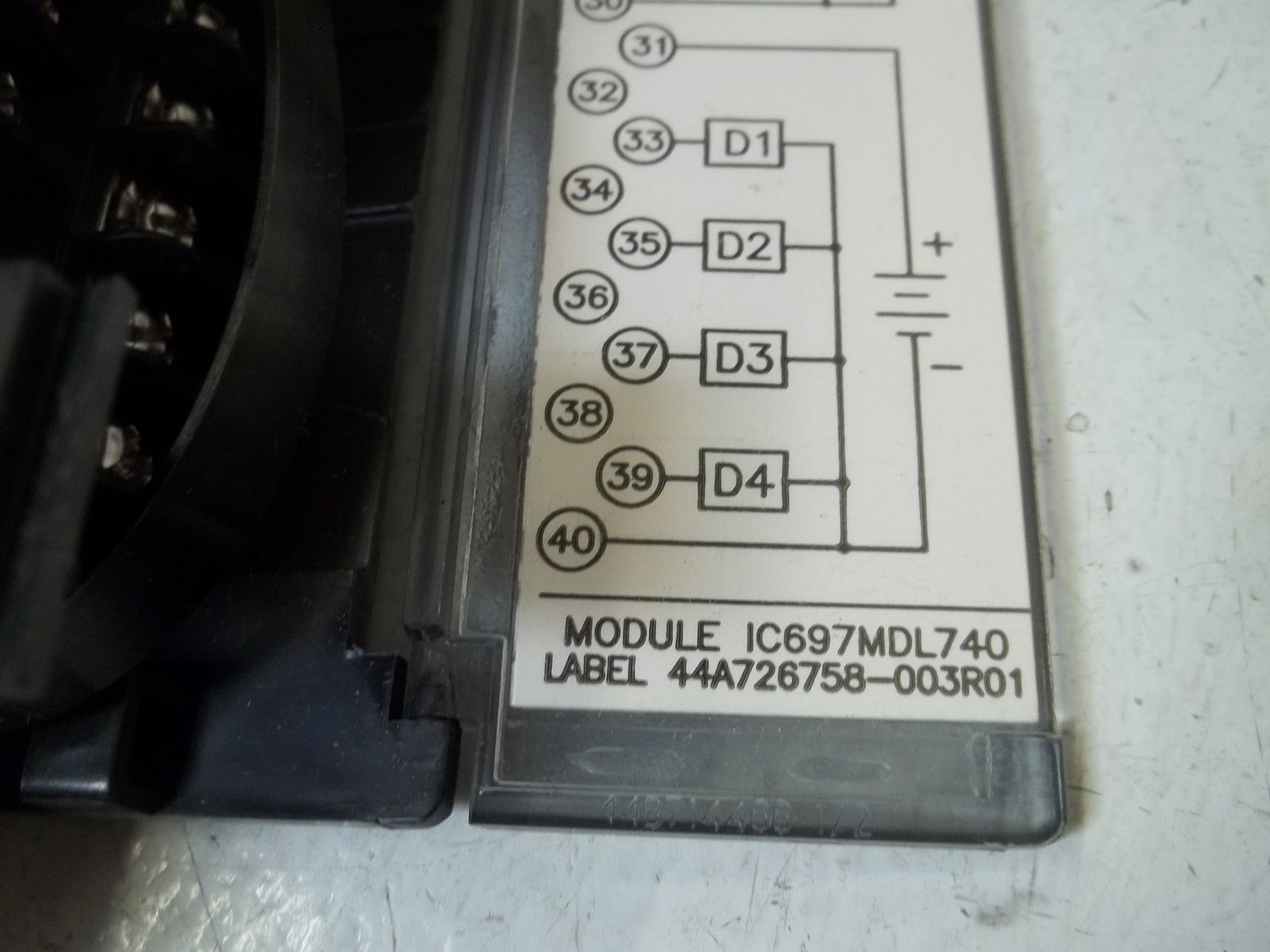 GE FANUC IC697MDL740B OUTPUT MODULE 24/48VDC 2A 16PT NSMP