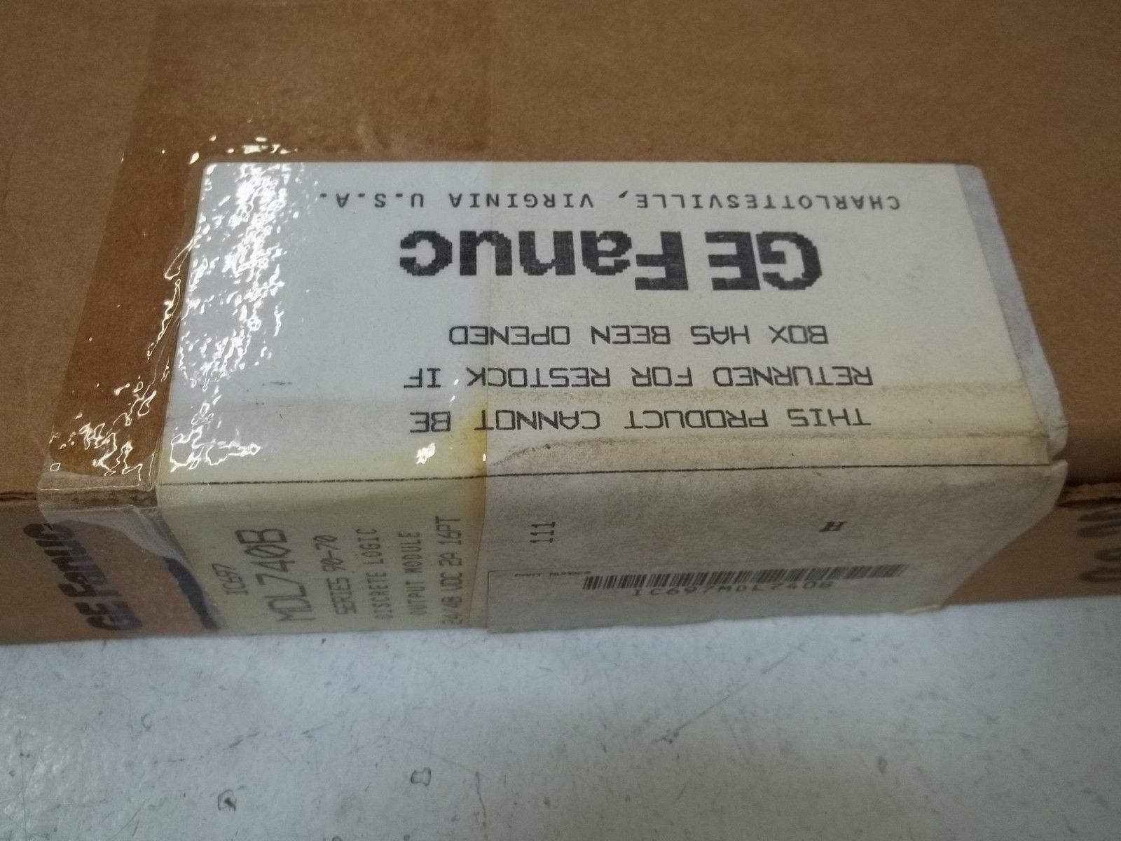 GE FANUC IC697MDL740B OUTPUT MODULE 24/48VDC 2A 16PT NSFS