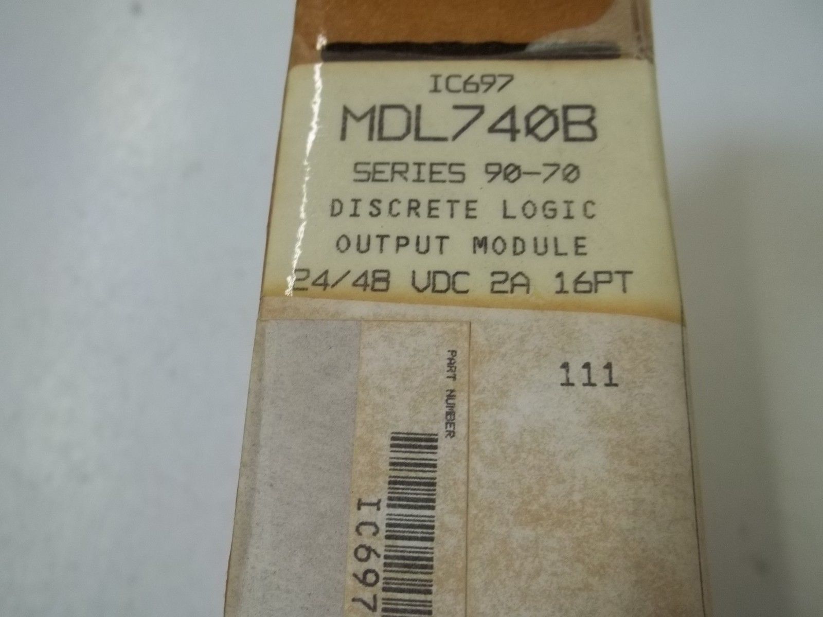 GE FANUC IC697MDL740B OUTPUT MODULE 24/48VDC 2A 16PT NSFS