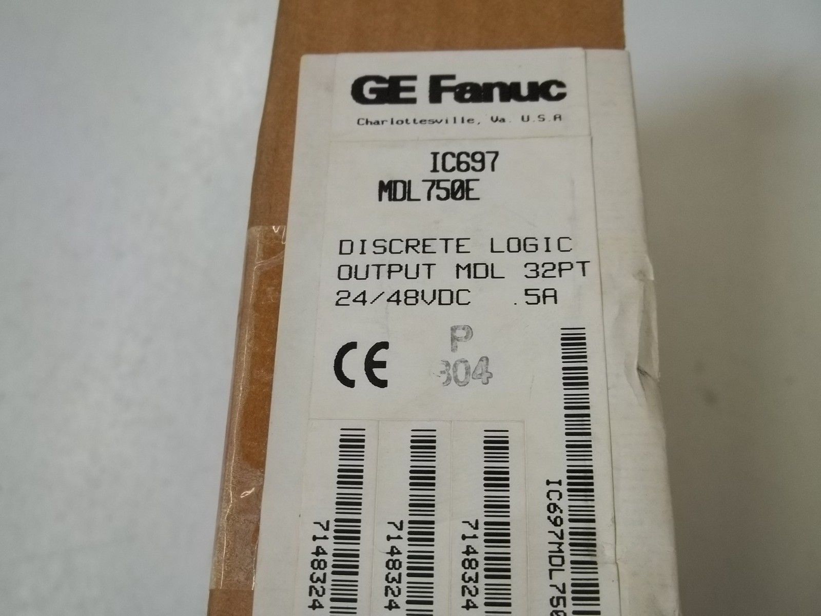 GE FANUC IC697MDL750E OUTPUT MODULE 32PT 24/48VDC .5A NSFS