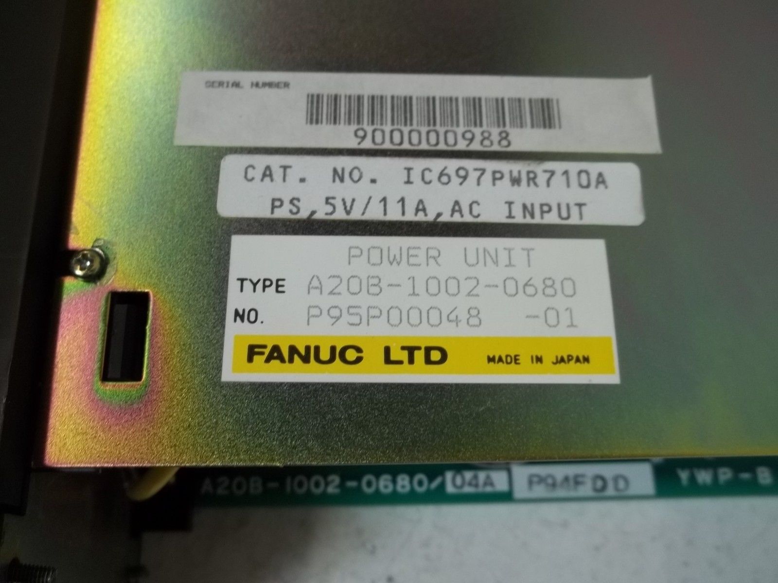 GENERAL ELECTRIC IC697PWR710A NSMP