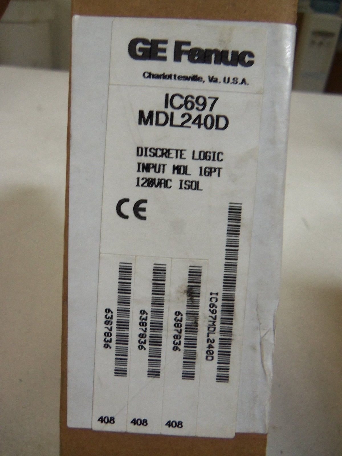 GE FANUC IC697MDL240D INPUT MODULE NSFS