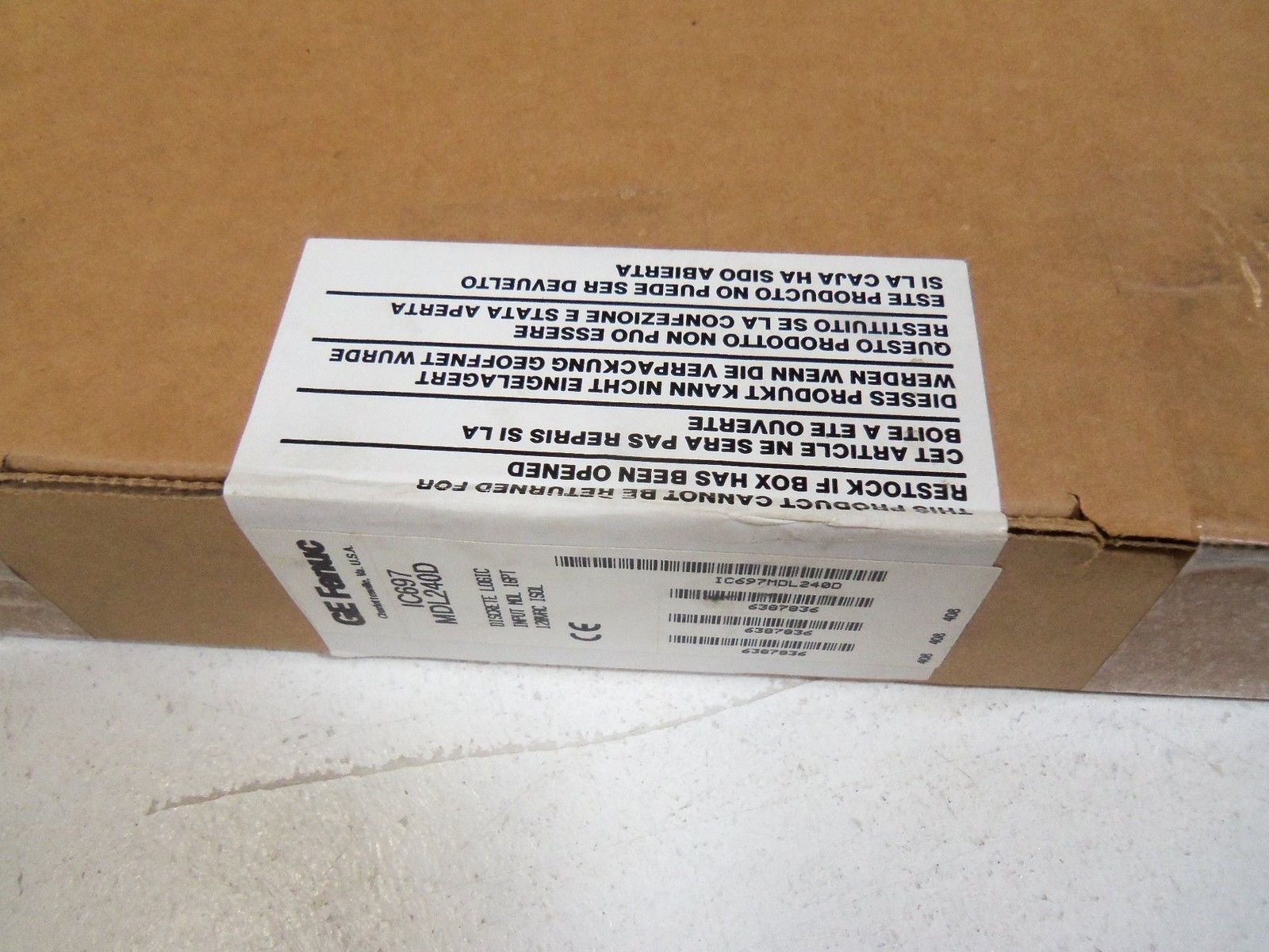 GE FANUC IC697MDL240D INPUT MODULE NSFS