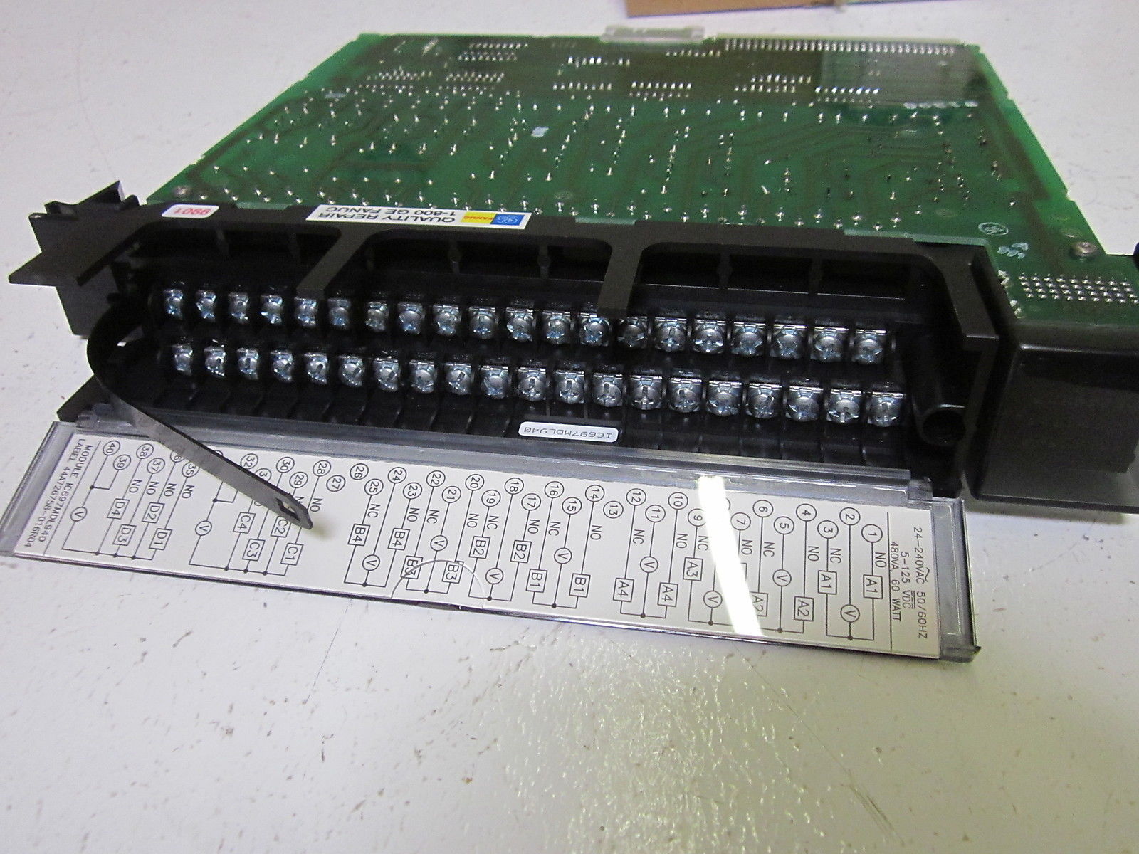 GE FANUC IC697MDL940D RELAY OUTPUT MODULE (REPAIRED) *USED*