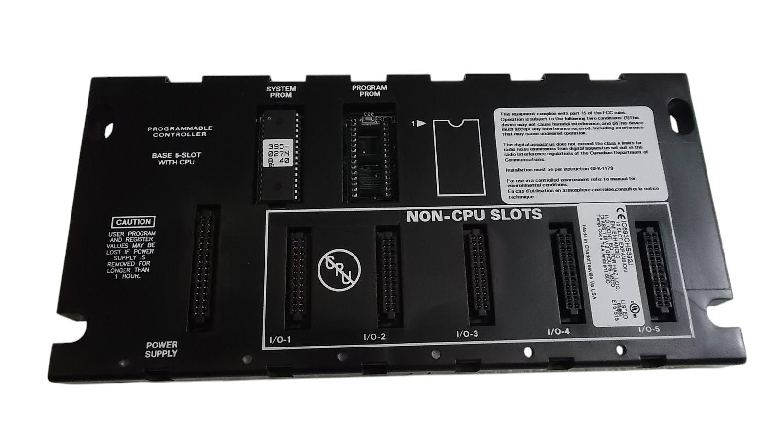G.E FANUC SLOT EXPANSION IC693CHS92J UNMP