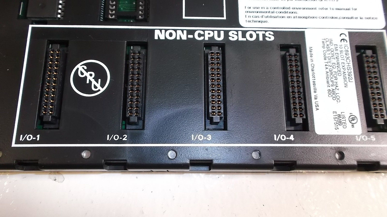 G.E FANUC SLOT EXPANSION IC693CHS92J UNMP