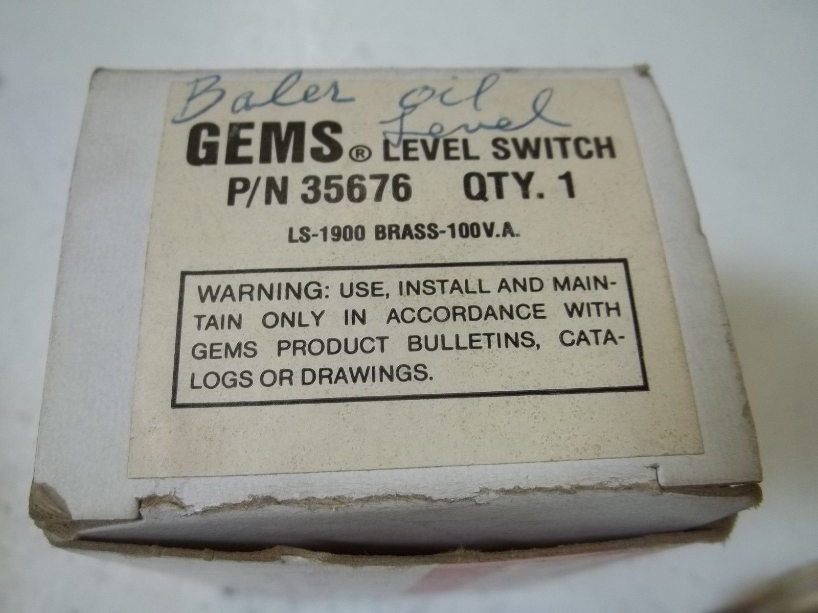 GEMS 35676 LEVEL SWITCH NSMP