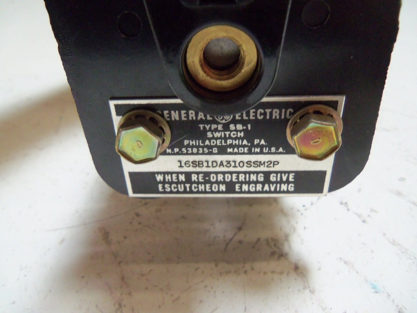 GENERAL ELECTRIC 16SB1DA310SSM2P SWITCH UNMP