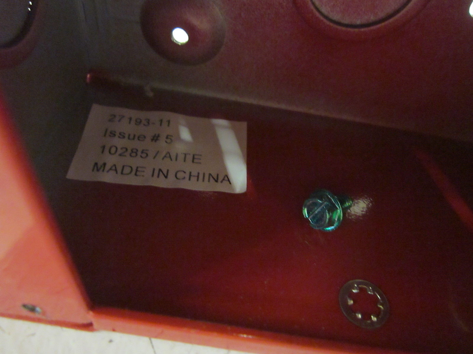 GENERAL ELECTRIC 27193-11 FIRE ALARM RED SURFACE MOUNT NSMP