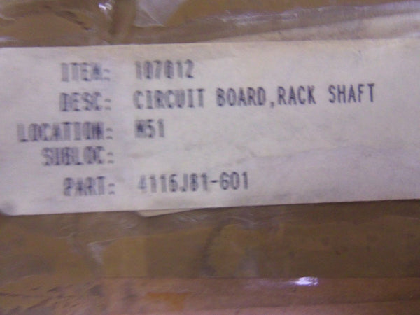 GENERAL ELECTRIC 4116J81-G01 CIRCUIT BOARD NSMP