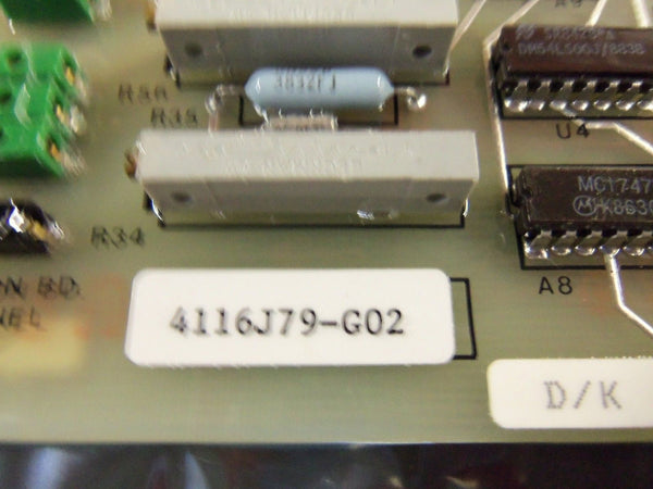 GENERAL ELECTRIC 4116J79-G02 CIRCUIT BOARD NSMP