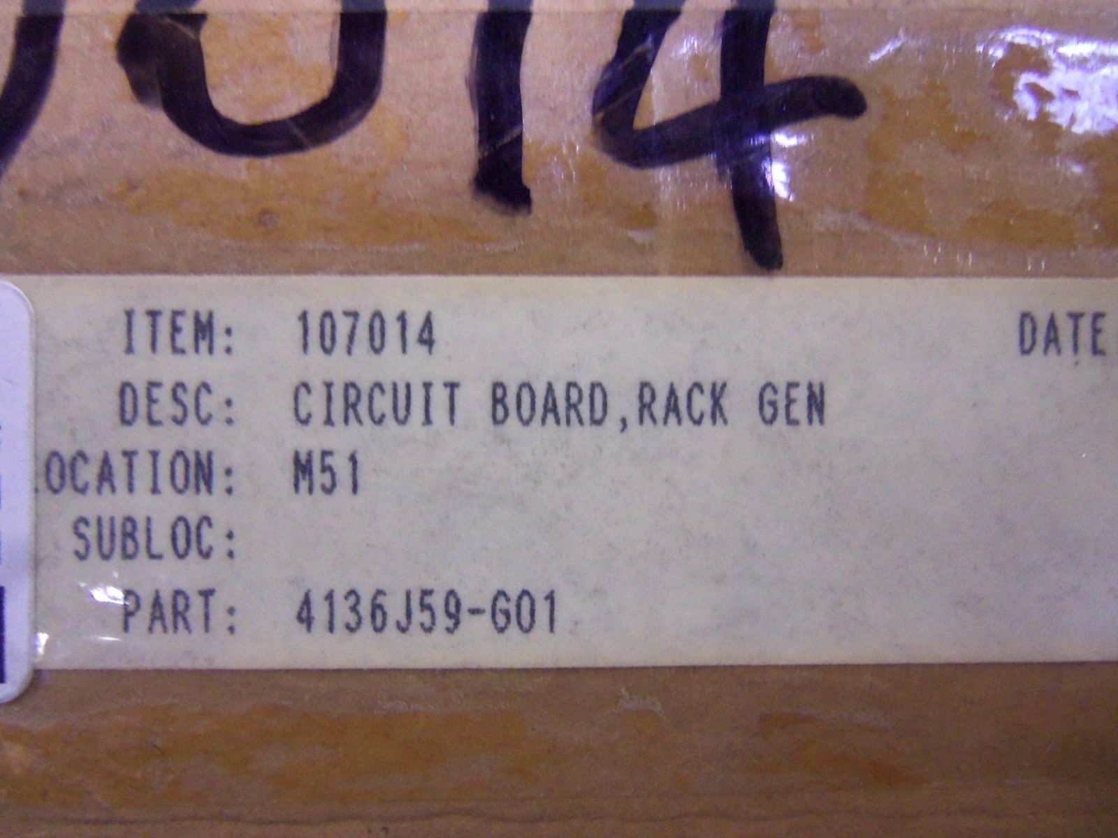 GENERAL ELECTRIC 4136J59-G01 CIRCUIT BOARD NSMP
