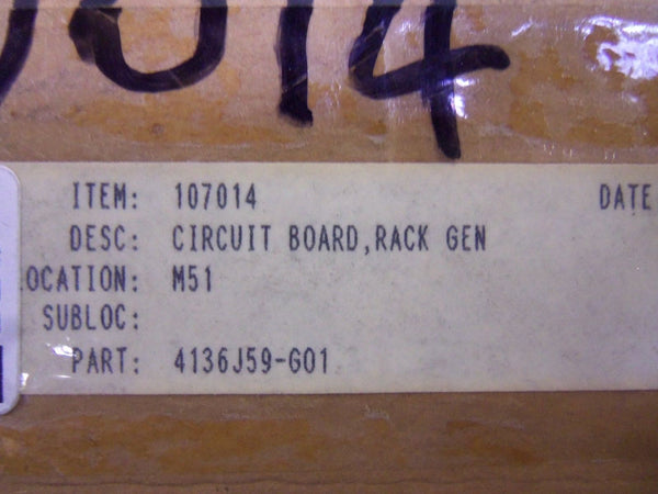 GENERAL ELECTRIC 4136J59-G01 CIRCUIT BOARD NSMP