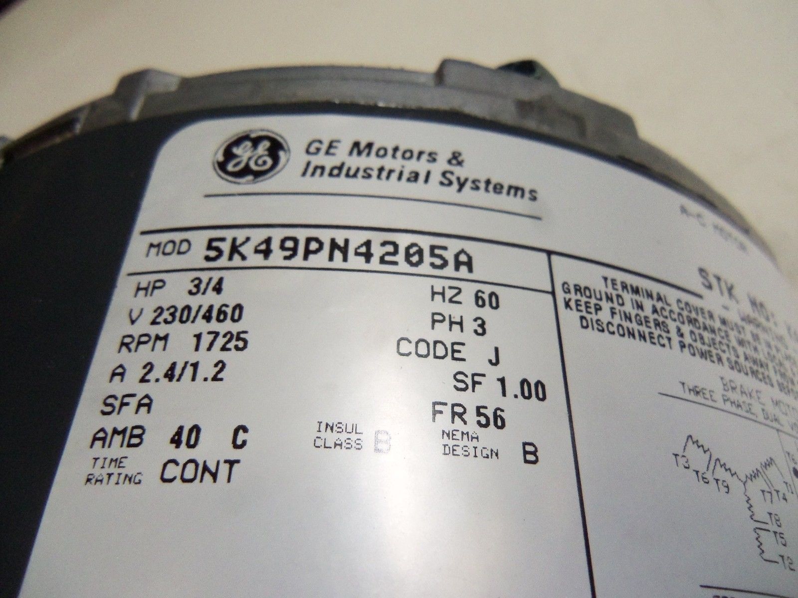 GENERAL ELECTRIC 5K49PN4205A NSMP