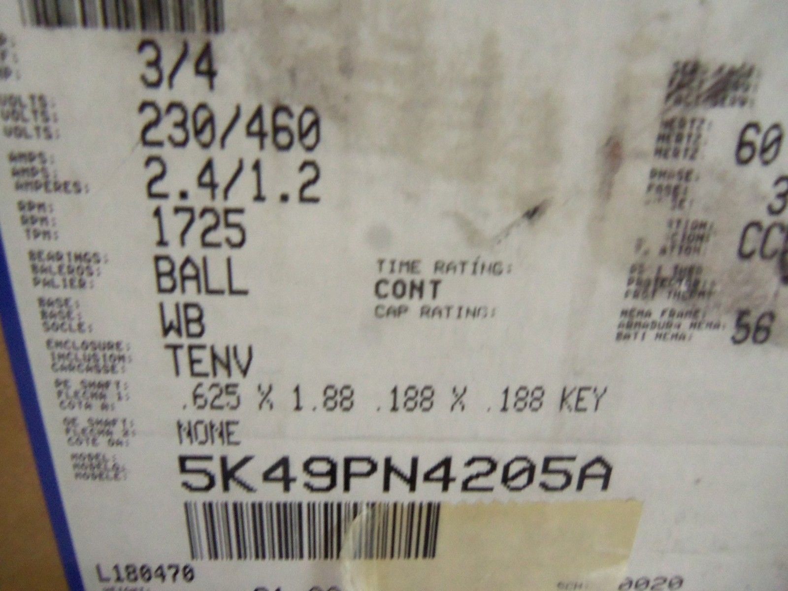 GENERAL ELECTRIC 5K49PN4205A NSMP
