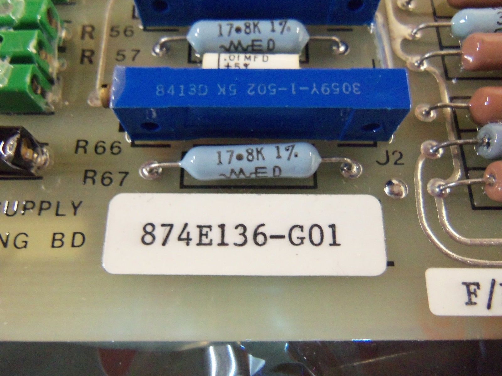 GENERAL ELECTRIC 874E136-G01 CIRCUIT BOARD NSMP