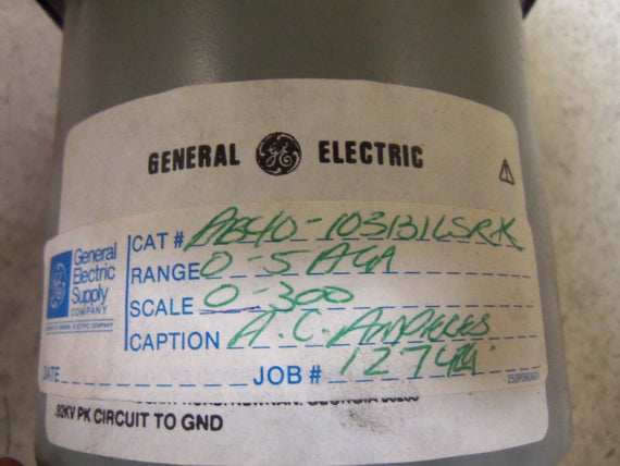 GENERAL ELECTRIC AB40-103131-LSRK PANEL METER UNMP