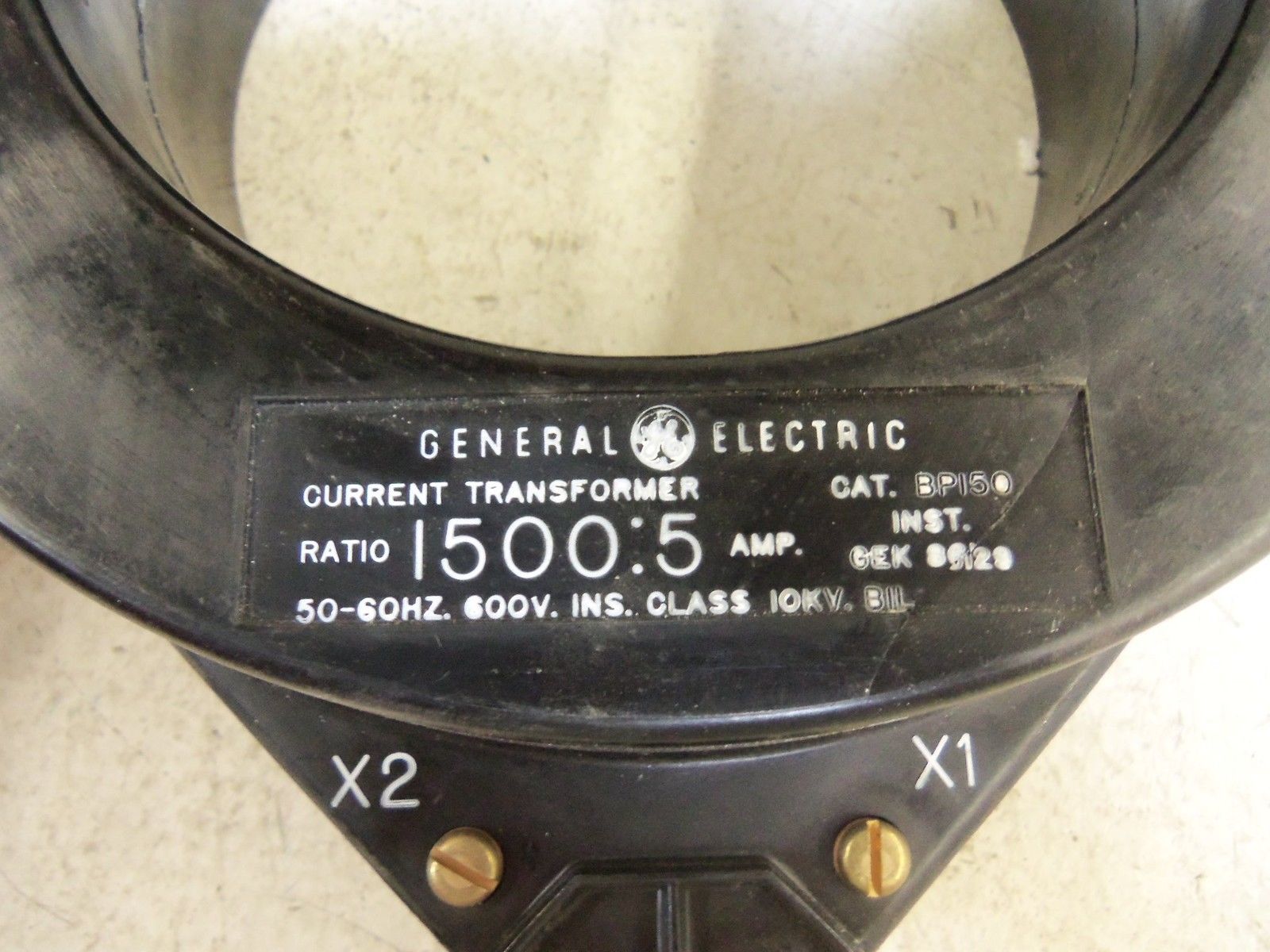 GENERAL ELECTRIC BP150 CURRENT TRANSFORMER UNMP