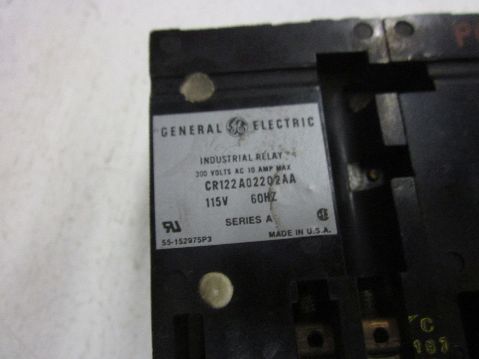 GENERAL ELECTRIC CR122A02202AA 115V UNMP