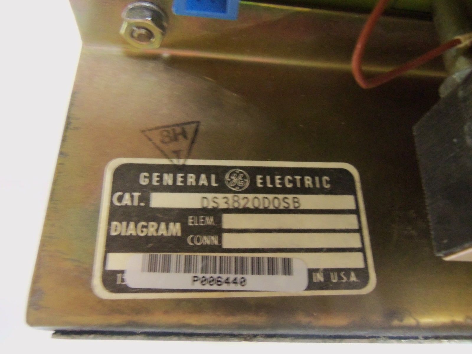 GENERAL ELECTRIC DS3820D0SB OPERATOR PANEL UNMP
