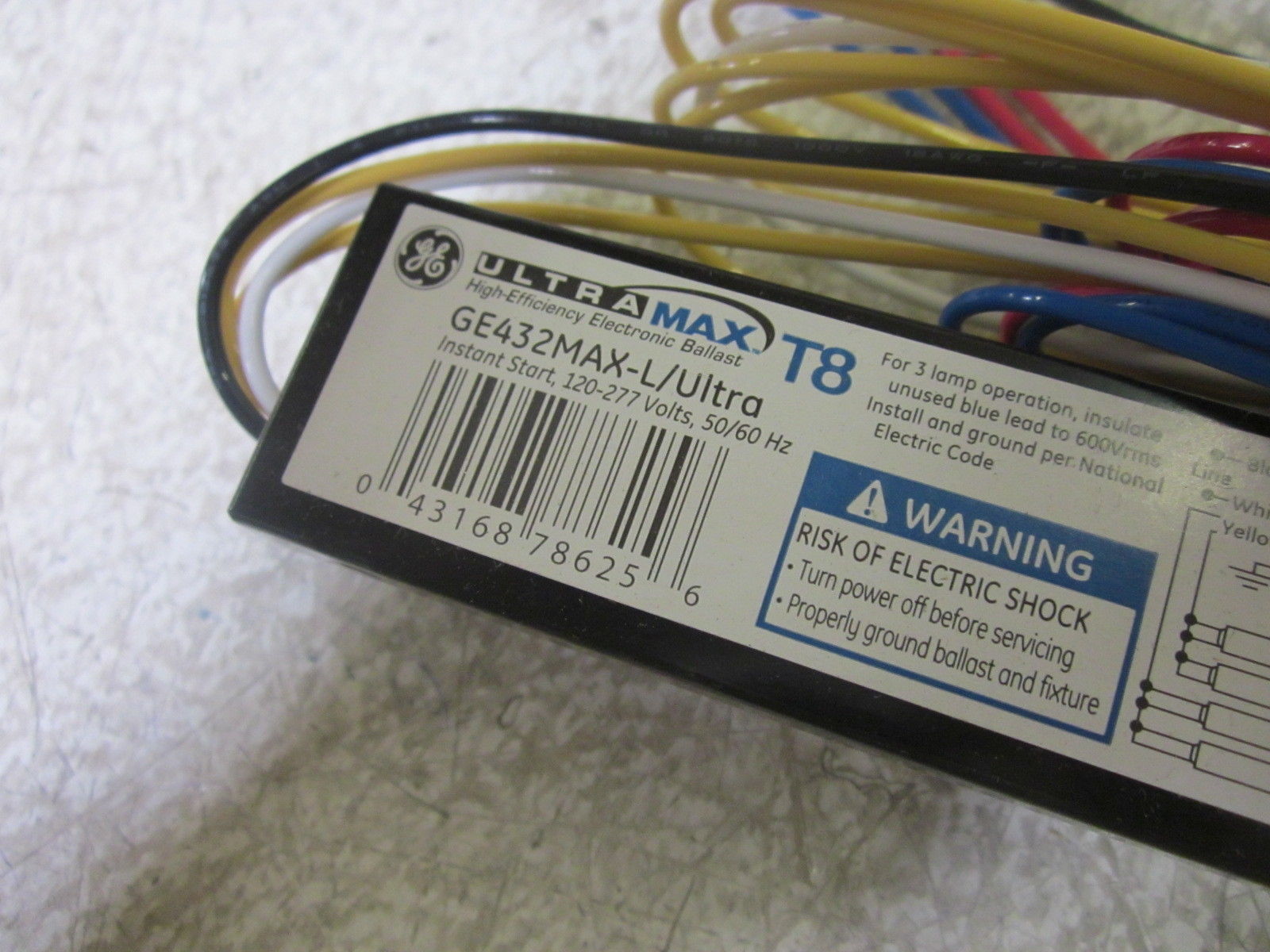 GENERAL ELECTRIC GE432MAX-L/ULTRA BALLAST NSNP