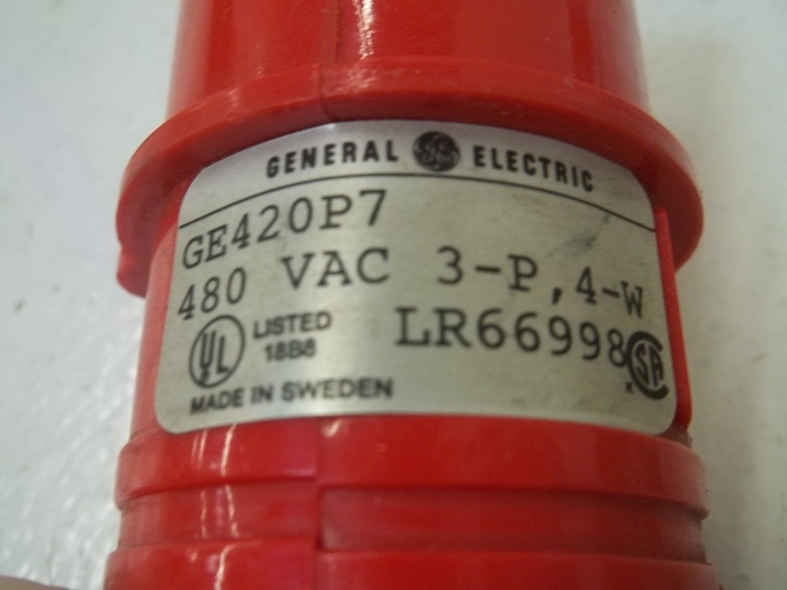 GENERAL ELECTRIC GE 420 P7 480VAC  RECEPTACLE & PLUG  UNMP