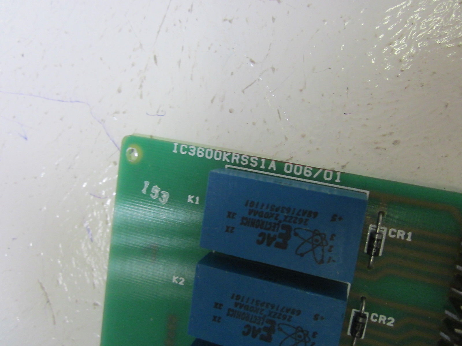 GENERAL ELECTRIC IC3600KRSS1A RELAY CONTROL BOARD NSMP