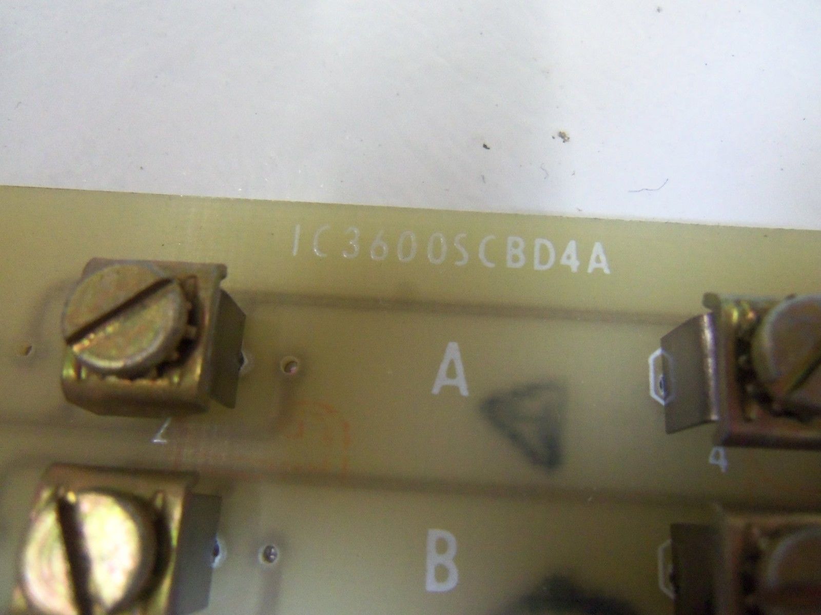 GENERAL ELECTRIC IC3600SCBD4A COMPONENT CARD  UNMP