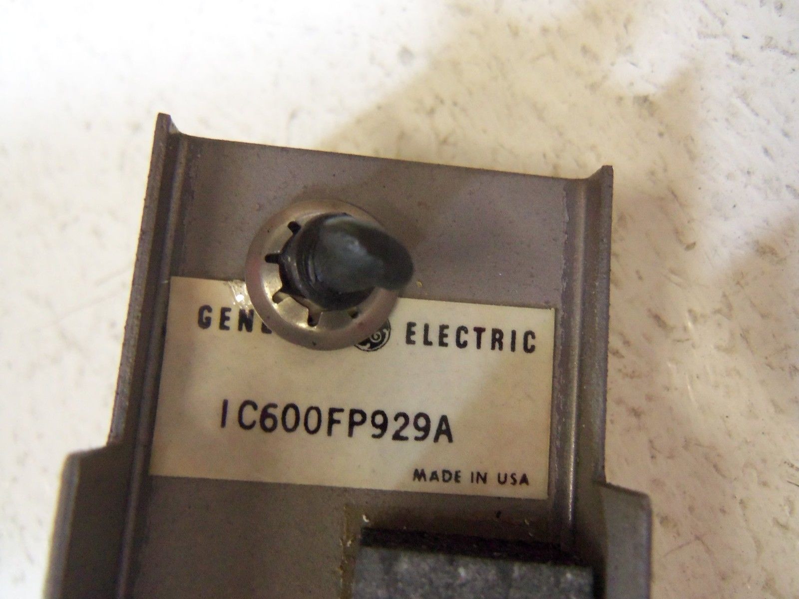 GENERAL ELECTRIC IC600FP929A FACE PLATE  UNMP