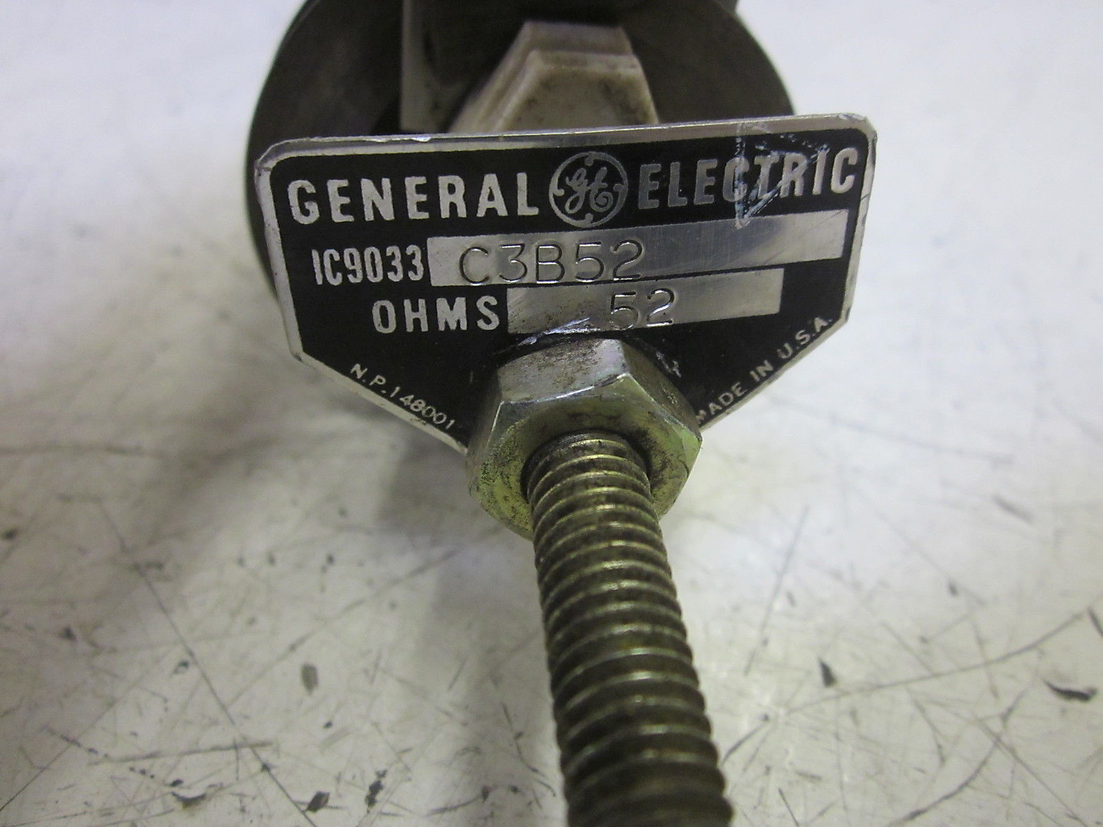 GENERAL ELECTRIC IC9033C3B52 RESISTOR UNMP