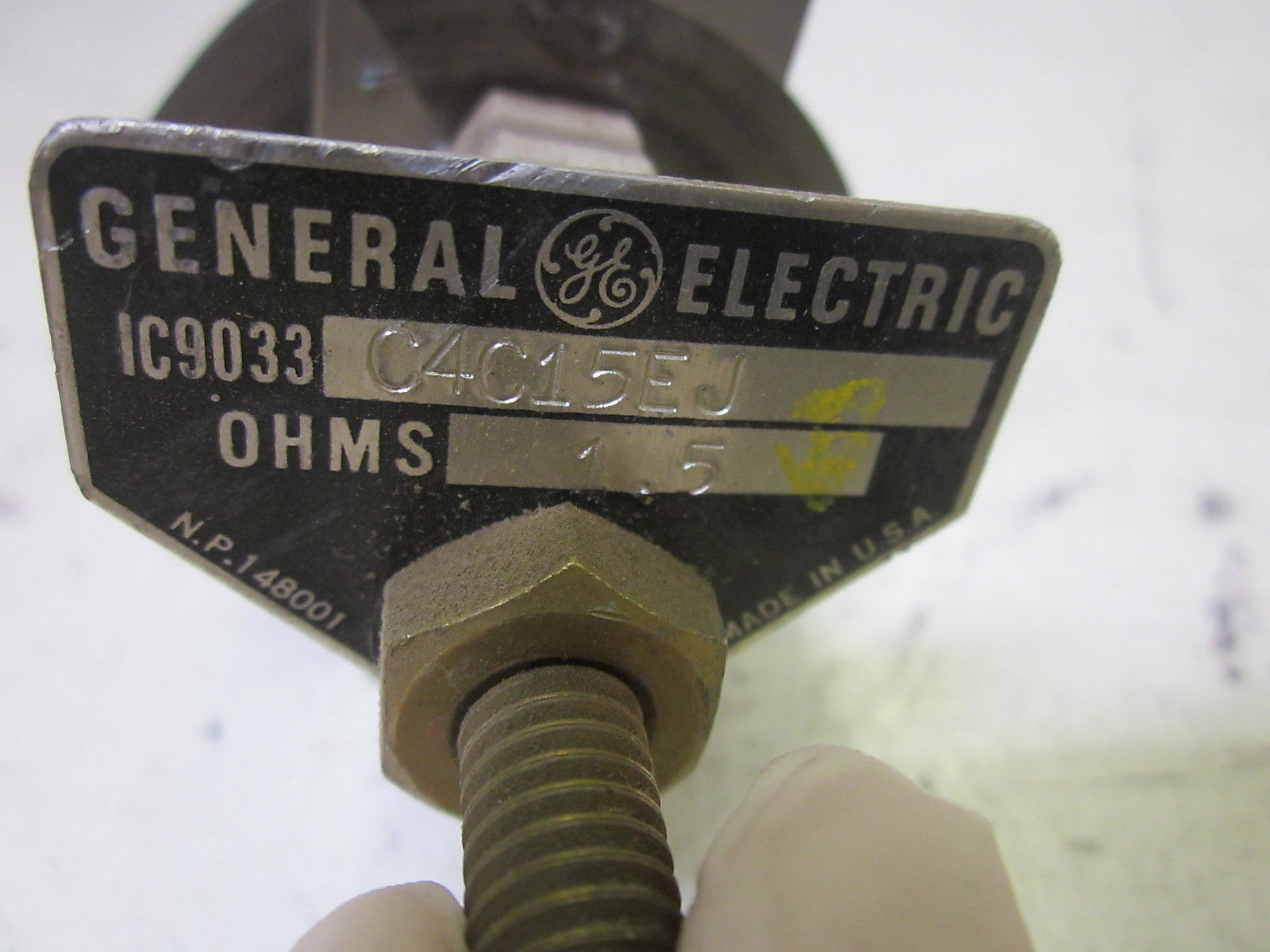 GENERAL ELECTRIC IC9033C4C15EJ RESISTOR UNMP