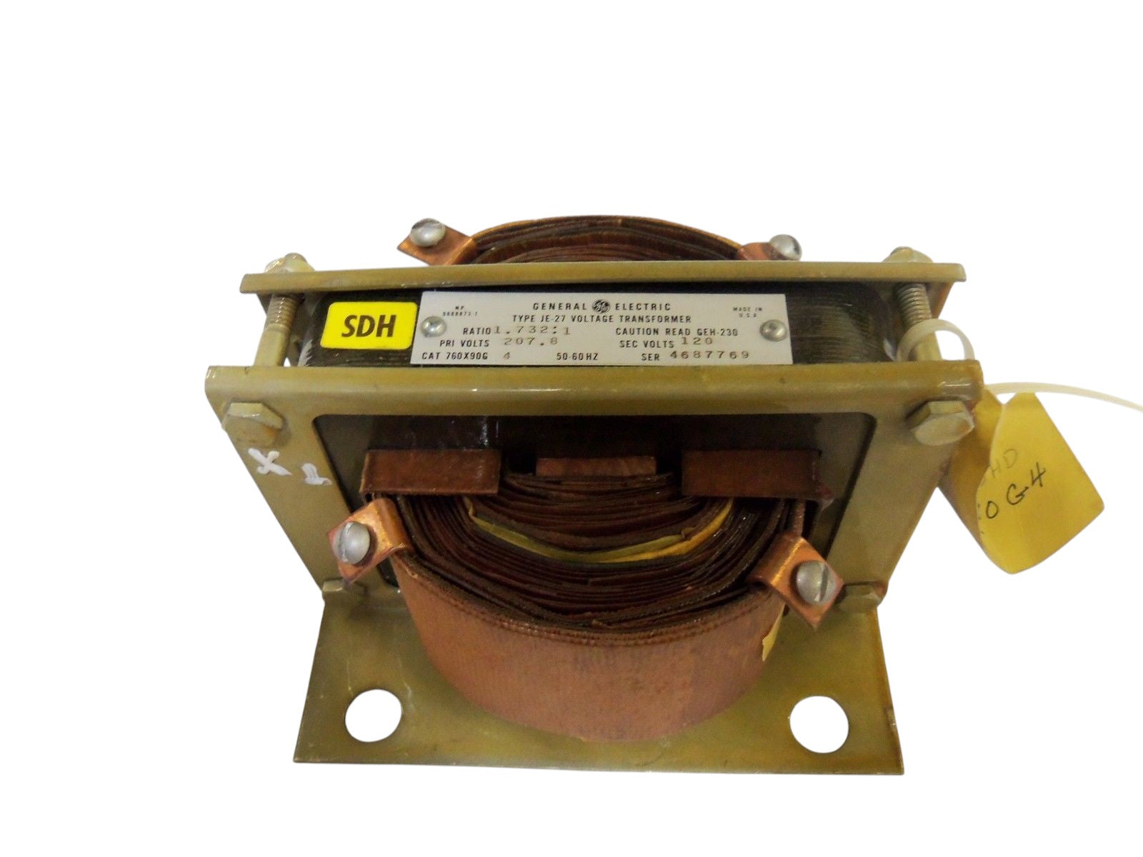 GENERAL ELECTRIC JE-27 TRANSFORMER UNMP