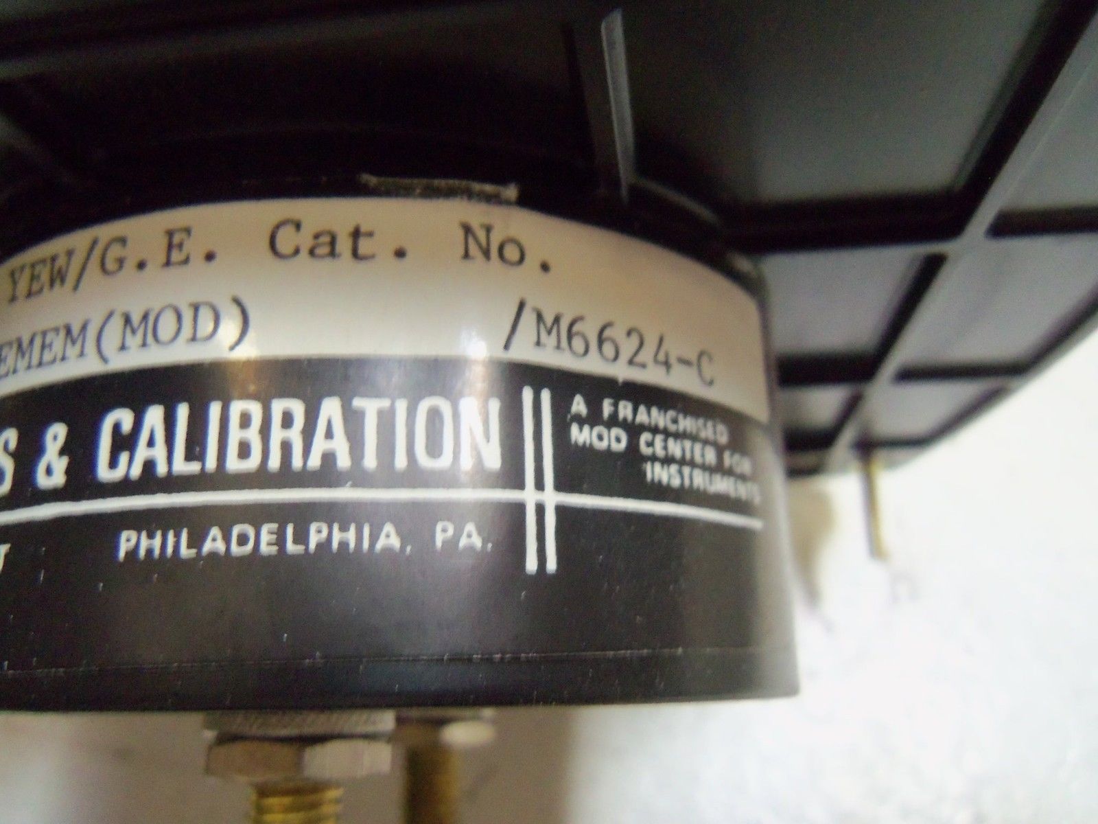 GENERAL ELECTRIC M6624-C PANEL METER NSMP