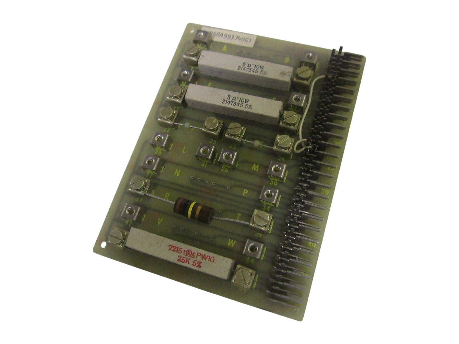 GENERAL ELECTRIC PWB68A993740G1 RESISTOR CARD UNMP
