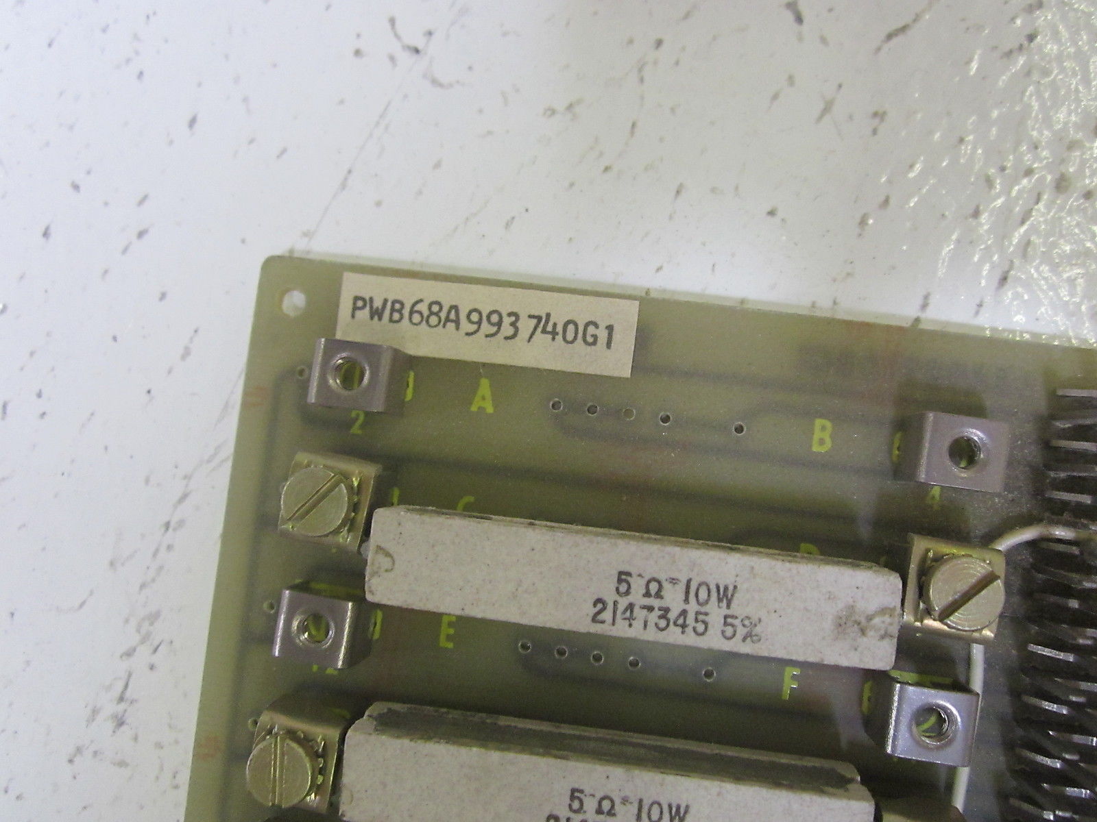 GENERAL ELECTRIC PWB68A993740G1 RESISTOR CARD UNMP