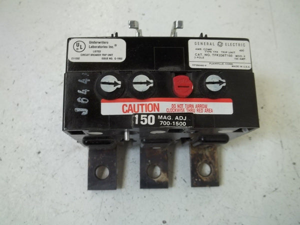 GENERAL ELECTRIC TFK236T150 MOLDED CASE CIRCUIT BREAKER NSMP